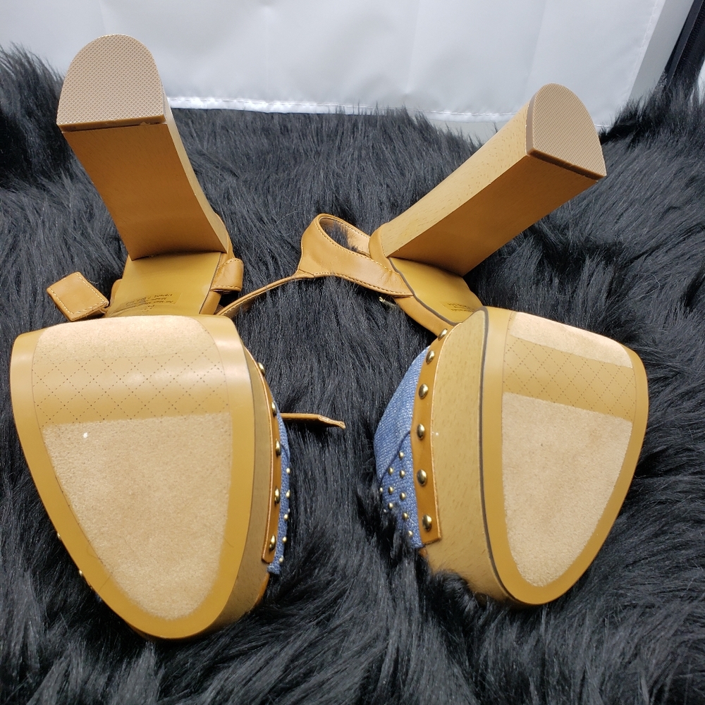Denim Platform Sandals - Picture 4 of 4